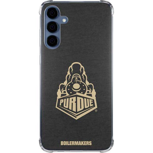 Purdue University Signature Logo Galaxy A55 5G Clear Case