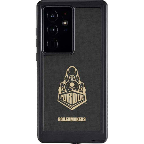 Purdue University Signature Logo Galaxy S24 Ultra Waterproof Case