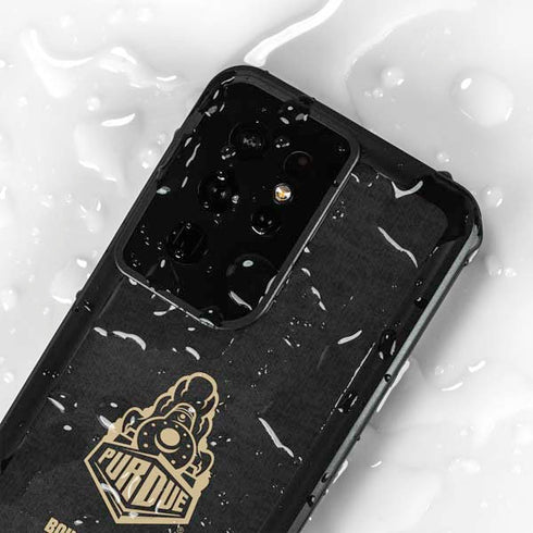 Purdue University Signature Logo Galaxy S24 Ultra Waterproof Case