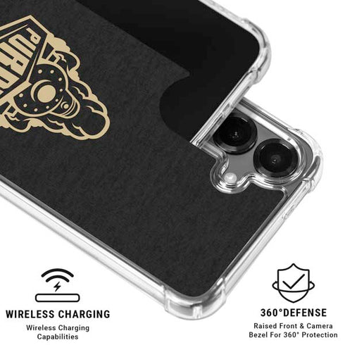 Purdue University Signature Logo Galaxy S26 Plus Clear Case