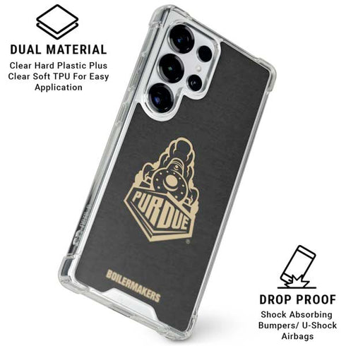Purdue University Signature Logo Galaxy S26 Ultra Clear Case