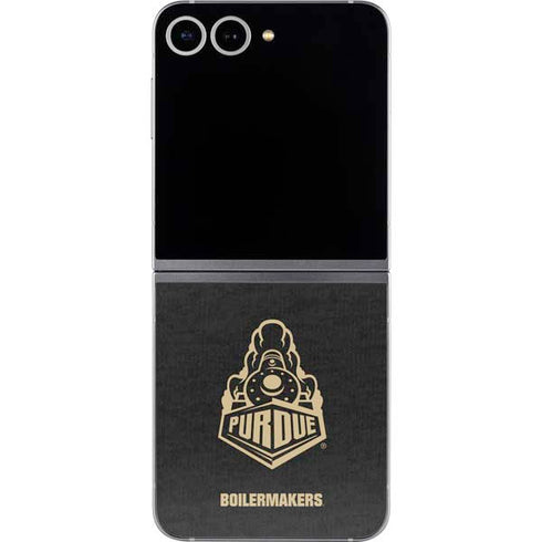 Purdue University Signature Logo Galaxy Z Flip6 Skin
