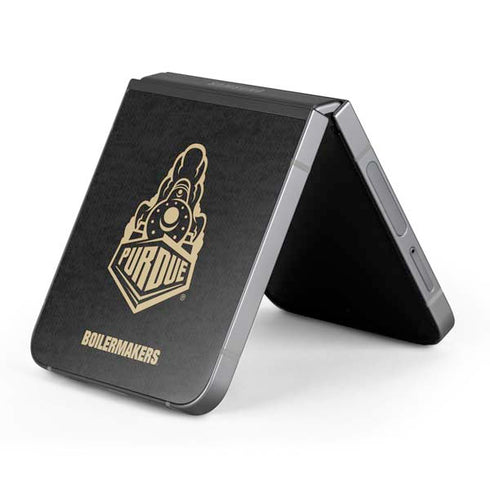 Purdue University Signature Logo Galaxy Z Flip6 Skin