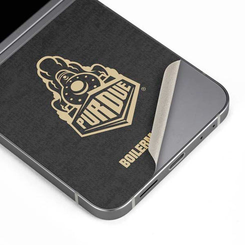 Purdue University Signature Logo Galaxy Z Flip6 Skin