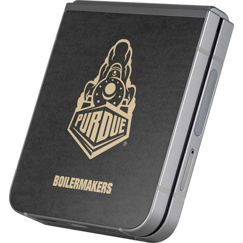 Purdue University Signature Logo Galaxy Z Flip6 Skin