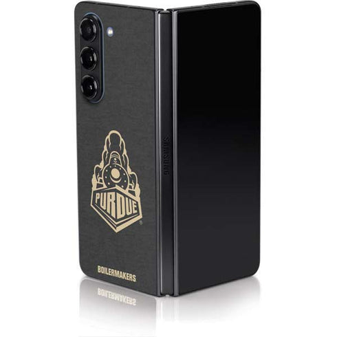 Purdue University Purdue University Signature Logo Galaxy Z Fold5 5G Skin