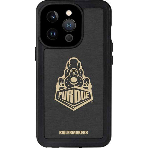 Purdue University Signature Logo iPhone 15 Pro Waterproof Case