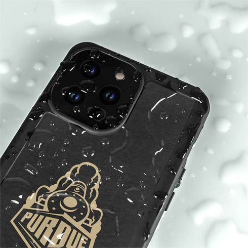 Purdue University Signature Logo iPhone 15 Pro Waterproof Case