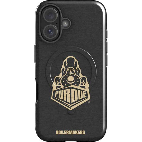 Purdue University Signature Logo iPhone 16 Magsafe Impact Case