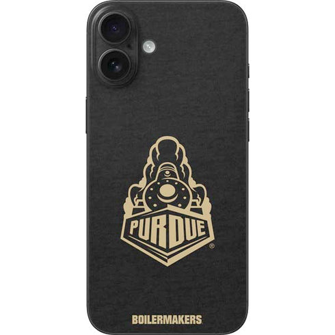 Purdue University Signature Logo iPhone 16 Plus Skin