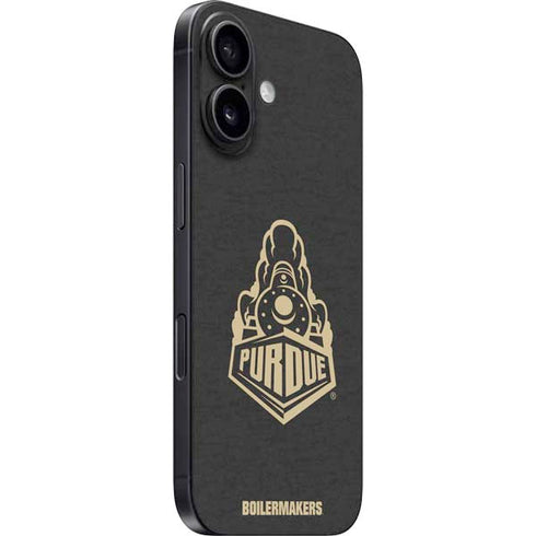 Purdue University Signature Logo iPhone 16 Plus Skin