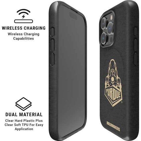 Purdue University Signature Logo iPhone 16 Pro Magsafe Impact Case