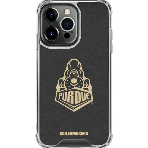 Purdue University Signature Logo iPhone 16 Pro Max Clear Case