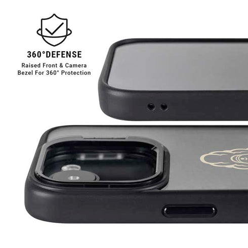 Purdue University Signature Logo iPhone 16e Kickstand Case