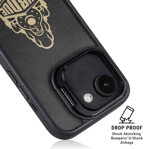 Purdue University Signature Logo iPhone 16e Kickstand Case