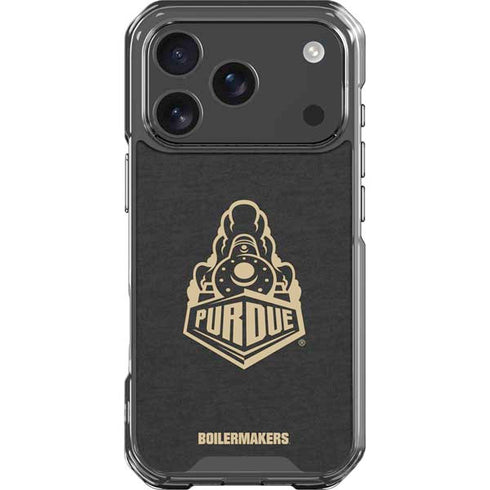 Purdue University Signature Logo iPhone 17 Pro Clear Case