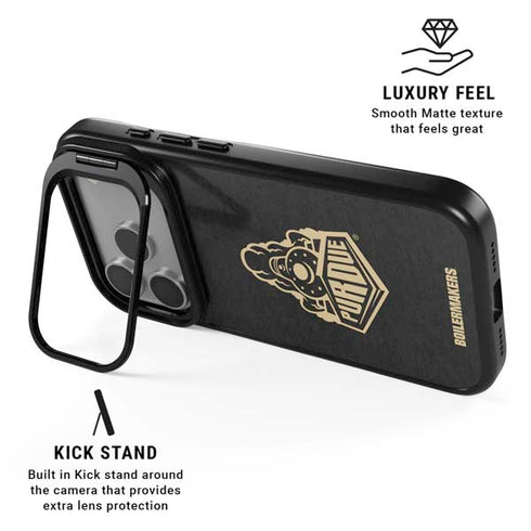 Purdue University Signature Logo iPhone 17 Pro Kickstand Case