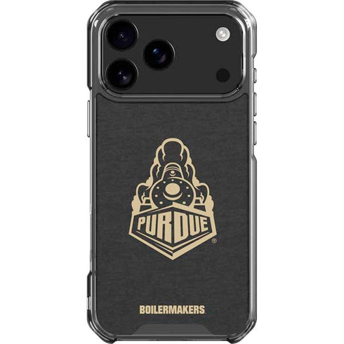 Purdue University Signature Logo iPhone 17 Pro Max Clear Case