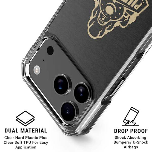 Purdue University Signature Logo iPhone 17 Pro Max Clear Case