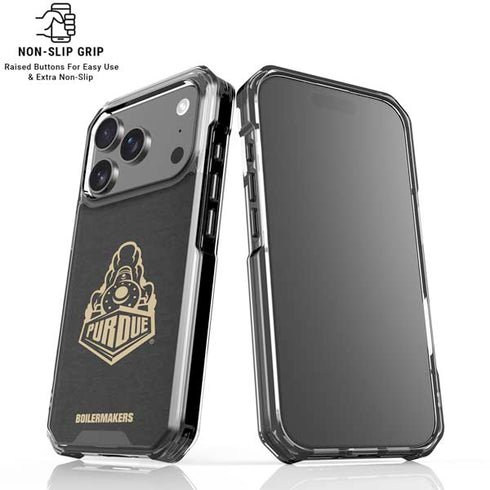 Purdue University Signature Logo iPhone 18 Pro Clear Case