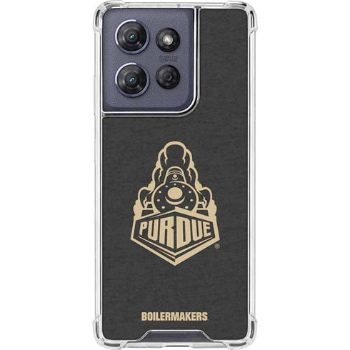 Purdue University Signature Logo Moto G 5G (2025) Clear Case