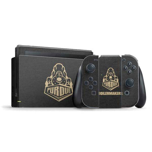 Purdue University Signature Logo Nintendo Skins