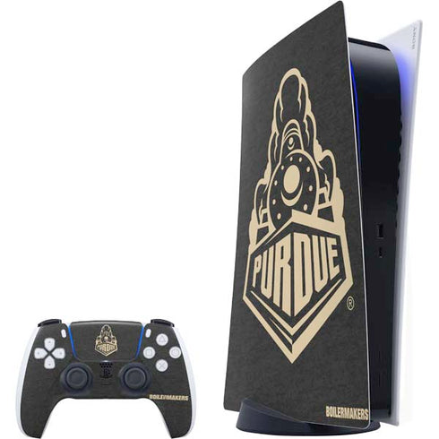 Purdue University Signature Logo PlayStation PS5 Skins