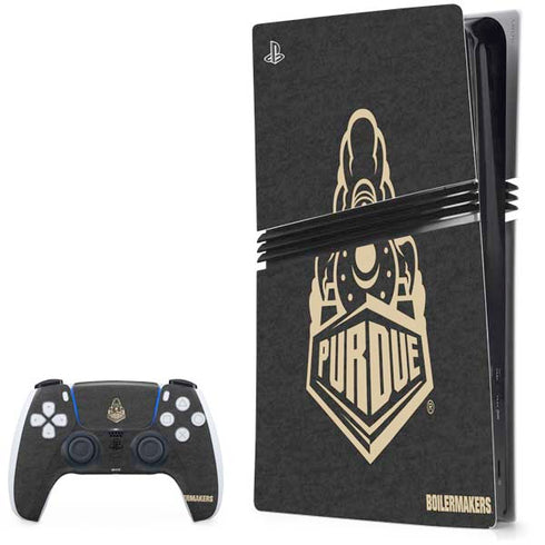 Purdue University Signature Logo PlayStation PS5 Skins