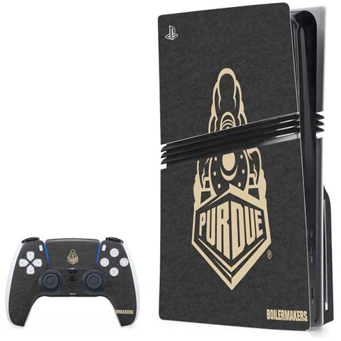Purdue University Signature Logo PlayStation PS5 Skins