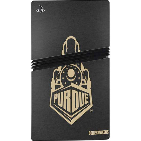 Purdue University Signature Logo PS5 Pro Disk Bundle Skin