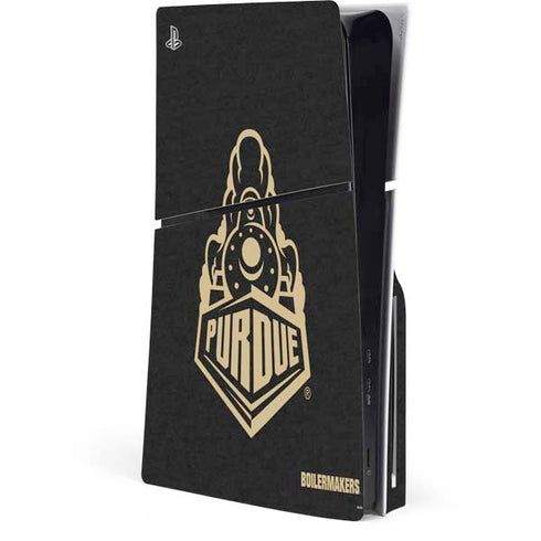 Purdue University Signature Logo PlayStation PS5 Skins