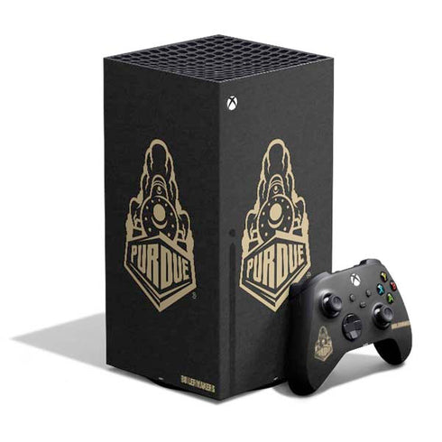 Purdue University Signature Logo XBox Series X Digital Edition Bundle Skin
