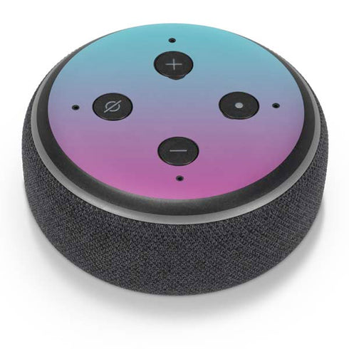 Purple and Blue Ombre Amazon Echo Dot Skin