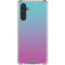 Purple and Blue Ombre Galaxy A17 Clear Case