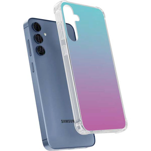 Purple and Blue Ombre Galaxy A55 5G Clear Case