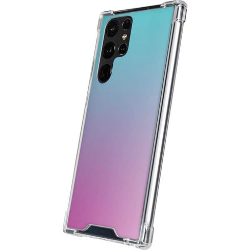 Purple and Blue Ombre Galaxy S23 Ultra Clear Case