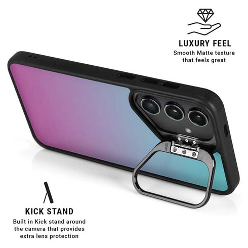 Purple and Blue Ombre Galaxy S24 FE Kickstand Case