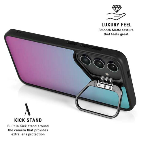 Purple and Blue Ombre Galaxy S25 Kickstand Case