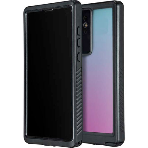 Purple and Blue Ombre Galaxy S24 Ultra Waterproof Case