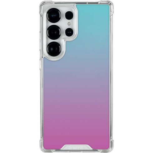 Purple and Blue Ombre Galaxy S25 Ultra Clear Case