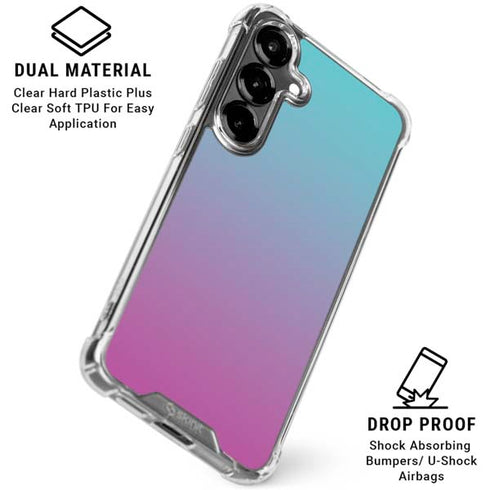 Purple and Blue Ombre Galaxy S26 Clear Case