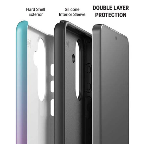 Purple and Blue Ombre Galaxy S26 Impact Case