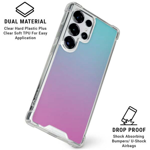 Purple and Blue Ombre Galaxy S26 Ultra Clear Case