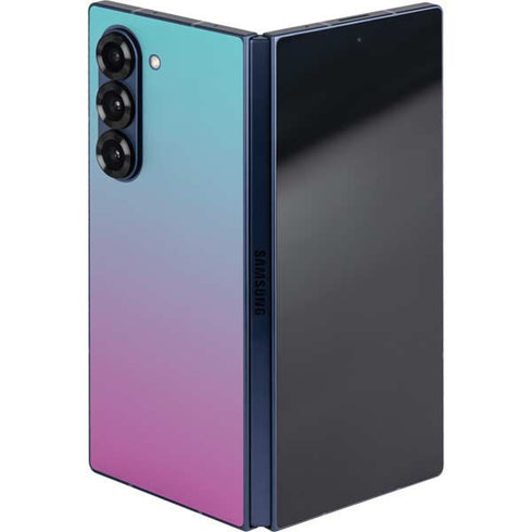 Purple and Blue Ombre Galaxy Z Fold6 Skin