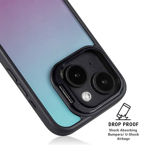 Purple and Blue Ombre iPhone 14 Plus Kickstand Case