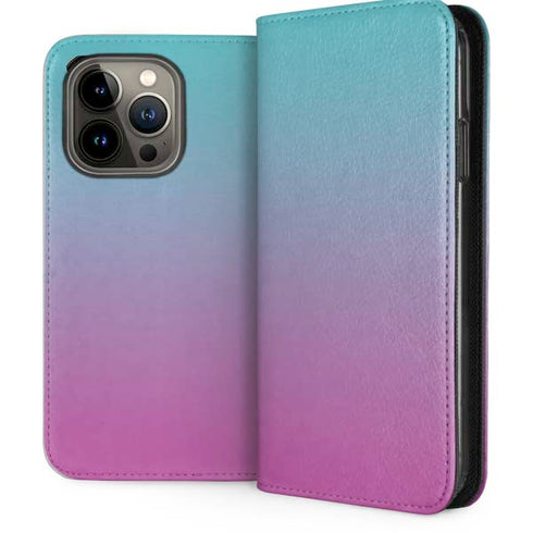 Purple and Blue Ombre iPhone 14 Pro Folio Case