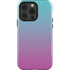 Purple and Blue Ombre iPhone 15 Pro Impact Case