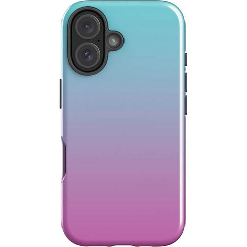 Purple and Blue Ombre iPhone 16 Impact Case
