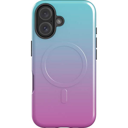 Purple and Blue Ombre iPhone 16 Plus Magsafe Impact Case