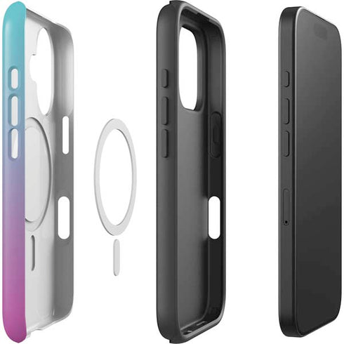 Purple and Blue Ombre iPhone 16 Plus Magsafe Impact Case